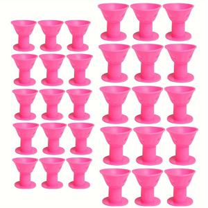 TEMU 30개 푸친 소프트 매직 헤어 롤러 - 여성 & 남성용, 대형 15개 + 소형 15개, 밤새/빠른 스타일링, 볼륨, 번, 브레이드 롤, 컬 정의 - 곱슬/긴 머리에 이상적, 선물 (/어버이날/크리스마스)