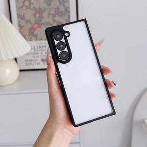 TEMU 삼성 zfold4 모바일 폰 케이스에 적합, 실리콘 투명 소프트 케이스, 접이식 스크린 fold5/6 무광 보호 케이스, flod3 풀 패키지 통합 고급 초박형 모바일 폰 보호 케이스