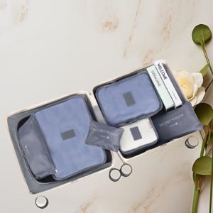 TEMU 6개 LvXingShouNa 비밀 포켓 여행 정리함 - 옷, 속옷, 브라 및 액세서리를 위한 내구성 있는 폴리에스터 수하물 보관 가방, 캐리어 및 여행용 가방을 위한 공간 절약 디자인, 메쉬 소재 주머니 | 매끄러운 질감 마감, 효율적인 패킹 솔루션