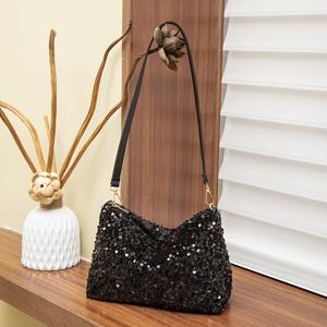 TEMU 2025년 신상 스타일리시 스팽글 숄더백