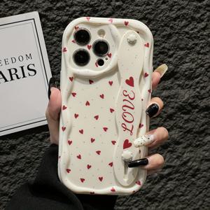 TEMU 스타일리시 하트 패턴 프린트 손목 스트랩 폰 케이스, 애플 시리즈 아이폰 7/8/X/XR/XS/11/12/14/15/16/16PRO/16PROMAX 및 삼성 갤럭시 A05/A15/A25/A35/A53/A54/A55/S23/S24/S25에 적합한 독특한 디자인 TPU 보호 커버