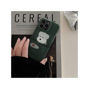 TEMU 아이폰 16 프로 맥스 케이스 / 아이폰 15 프로 맥스 케이스 / 아이폰 14 프로 케이스 / 아이폰 13 프로 케이스 / 아이폰 13 케이스와 호환되는 빈티지 그린 오일 페인팅 개 폰 케이스