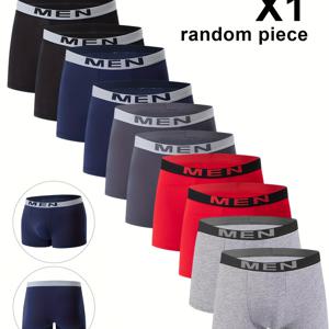 TEMU 랜덤으로 선택된 남성용 드로즈 팬티, MEN 웨이스트밴드, 스타일리시하고 편안함, 95% 및 5% 스판덱스 소재, 데일리룩에 적합