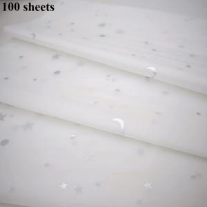 TEMU 30/100장, 별과 달 밤하늘 패턴 티슈 페이퍼, 20x14인치, 선물 포장, 의류 습기 보호, 와인 포장, 선물 상자 충전, 깨지기 쉬운 물품 보호, 휴일 및 파티 장식 선물, 발렌타인데이 선물, 크리스마스 선물에 적합
