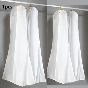 TEMU 웨딩드레스 가먼트백, 신부드레스, 이브닝드레스, 정장재킷, 통기성 먼지방지 웨딩드레스 가먼트백 (182.88cm X 69.6cm, 화이트)