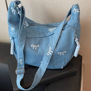 TEMU 퍼펙트 릴리 여성용 대용량 컨버터블 핸드백 - 네이비 블루, 조절 가능한 스트랩 & 지퍼 클로저, 넉넉한 토트/숄더백, 직장, 여행, 일상용 - 나일론 핸드백 여성 선물, 크로스바디 가방, 직장 핸드백, 내구성 있는 숄더백, 폴리에스터 안감, 기하학적 패턴, 가벼운 구조, 대학생용