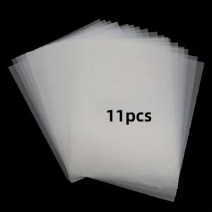 TEMU 11개 투명 열수축 시트, 수축 플라스틱 시트, 컬러 연필 핸드페인팅 DIY 공예 재료, 키체인, 귀걸이, 크리스마스 장식 및 헤어데코 등 전문용품