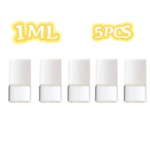 TEMU 미니 유리 롤러볼 병 5개 1ml/2ml, 휴대용 여행용 리필 병, 향수 롤러 유리병, 향수병, 에센셜 오일병