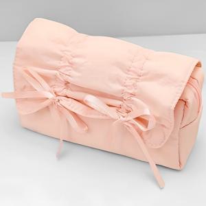 TEMU 부드러운 솔리드 컬러 리본 필통, 대용량 리본 필통, 문구류 가방, 여행용 화장품 보관함, 메이크업 보관 가방, 할로윈, 추수감사절, 크리스마스 필수 선물