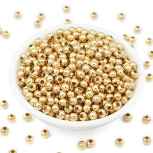 TEMU 골드 도금 금속 구슬 철제 구슬 둥근 루즈 비즈 2/3/4/5/6/8/10mm KC 골드 컬러패스트 비변색 팔찌 목걸이 DIY 비즈 재료/귀걸이 펜던트 액세서리/빈티지 헤드웨어 액세서리/수제 매달기 재료/창의적인 장식/홈 데코
