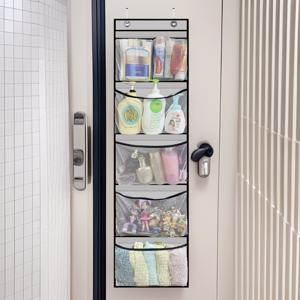 TEMU 이 행잉 수납 가방은 5개의 포켓이 있으며, 부직포로 제작되어 아이템을 정리할 수 있는 넉넉한 공간을 제공합니다. 옷장 또는 문에 사용하기에 완벽합니다.