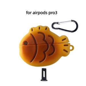 TEMU 크리에이티브 3D 귀여운 다이야키 만화 이어폰 케이스 세트, Apple Pro 3, Pro 2 및 4/3/2/1 호환. 낙하 방지 하드 플라스틱 이어폰 보호 케이스. 스타일리시하고 심플하며 예술적인 스타일의 이어폰 케이스. 세트 구성: 3개 (이어폰 파우치 + 낙하 방지 클립 + 분리 도구)