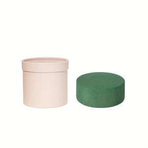 TEMU 2개 세트 라운드 선물 상자와 꽃 클레이 선물 상자 (뚜껑 포함), 플로랄 폼 세트, 어버이날 신부 들러리 웨딩용 라운드 꽃상자, DIY 플로랄 아레인지먼트 및 선물용