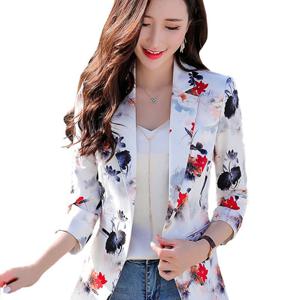 TEMU 여성 신상 프린트 정장 코트 7부 소매