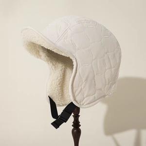 TEMU 겨울 플러시 모자 여성용 겨울 플러시 플리스 파일럿 스키 스노우 모자 여성용 겨울 플러시 플리스 파일럿 스키 & 스노우 헬멧 모자 - 가벼운 보온 승마 캡, 고글 호환, 스키, 스노우보드, 승마용 - 손세탁 또는 드라이클리닝, 플러시 플리스 안감, 디자인, 부드럽고 따뜻한 야외 활동용, 추운 날씨에 이상적, 스타일리시하고 기능성 겨울용