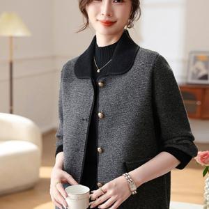 TEMU 중년 엄마 코트 2025 신상 재킷 중장년 여성 봄가을 패션 탑