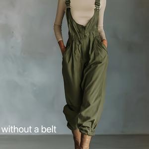 TEMU 새로운 스타일의 캐주얼 슬림핏 여성용 멜빵 바지, 및 다용도 의상에 완벽