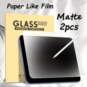 TEMU 2개 세트 CHANGHEFENG 매트 강화유리 스크린 보호필름, iPad 11/10/9/8/7/6세대, Air/Pro/Mini 태블릿 케이스 호환, 2025/2024/2022/2021/2020 Pro/Air용, 스크래치 방지, 애플펜슬 호환, 반사 방지, 경도 9 커버 보호필름