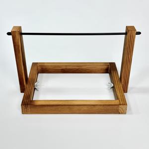 TEMU 나무 뜨개질 & 크로셰 실 스피너 - 수평 실 볼 보관 기능이 있는 나무 실 홀더, 뜨개질 기계용 공예, 수제 크로셰 & 직조 용품, 뜨개질 및 크로셰 애호가를 위한 실 스피너, 실 보관함