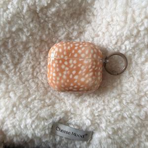 TEMU 사슴 패턴 + 링형 이어폰 케이스, Apple Pro 3 케이스 / Pro 2 케이스 / 4 케이스 / 3 케이스 / 2 케이스와 호환 / 스타일리시한 여성용 이어폰 케이스 / 이어폰 케이스