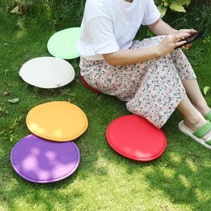 TEMU 두꺼운 원형 스펀지 쿠션, 의자 스트랩, 의자 패드, 심플 패브릭 식탁 의자 쿠션, 원형 스툴 쿠션, 좌석 쿠션, 엉덩이 패드