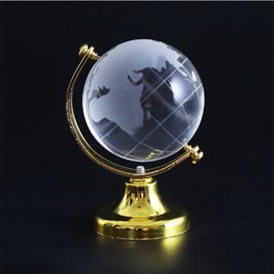 TEMU 글로브 장식 1개, 투명 지형 미니 지구본, 수정구슬 장식품 금속 브라켓 수정구슬, 기울어진 설치 - 창의적인 탁상용 장식