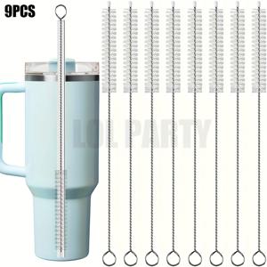 TEMU 듀티 스테인리스 스틸 청소 브러시 9개 세트 - 긁힘 방지, 주방, 실험실, 욕실, 유리, 금속 빨대, 파이프, 조리기구용 - 상업용 및 가정용 - 깊은 청소를 위한 내구성 있는 브러시 헤드 - 청소부 및 집주인을 위한 이상적인 부활절 선물