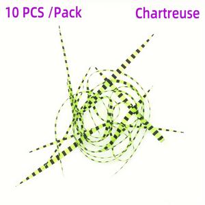 TEMU 10개 실리콘 스커트 스트리머 루어 트레일러 일체형 스피너베이트 버즈베이트 고무 지그 루어 플라이 타잉 재료