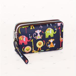 TEMU 듀얼 지퍼가 달린 빈티지 꽃무늬 파우치, 미니 팔찌 지갑, 여성용 열쇠 및 전화 거치대, 내구성이 뛰어난 엄마용 클러치