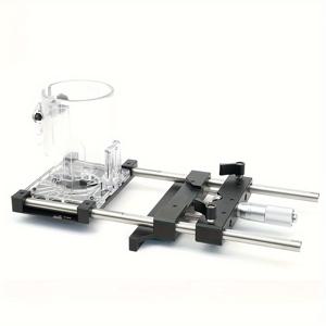TEMU 트리밍기 미세 조정 0.01mm 홈加工용 브라켓 목공 공구 직선 가이드레일 65mm 트리밍기용