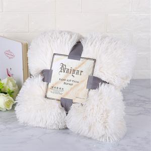 TEMU 북유럽 긴파일 산호색 담요, 두꺼운 겨울 보온 소파용 담요, 한 사람용 사무실 낮잠 담요