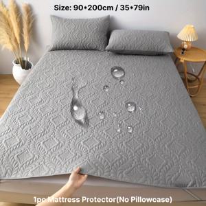 TEMU 꽃무늬 디자인의 탄성 밴드 모서리 매트리스 커버, 싱글 또는 더블 침대에 적합, 베갯잇 또는 베개 속통은 포함되지 않음