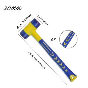 TEMU 고무망치 다기능망치 목재고정망치 분리형 미니목공망치 주얼리, 가죽공예, 목공, 캠핑용