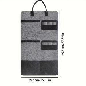 TEMU 고양이 장난감 벽걸이 수납 가방 (고양이 막대 홀더, 털 관리 빗 상자, 치과 스틱 랙 포함)