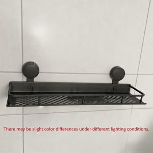 TEMU 1개 내구성 있는 방청 세이빙 샤워 캐디, 흡착컵 포함 - 벽걸이형 플로팅 선반 & 타월 후크, 샴푸, 비누용 알루미늄 욕실 정리대, 현대적인 금속 마감, 튼튼한 벽 장착, 방청 메탈