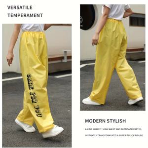 TEMU 새로운 두꺼운 프린트 EVA 레인 팬츠, 방수 및 매우 두꺼운 휴대용 하체 레인 트라우저, 남녀공용 하이킹 및 등반 분리형 방수 레인 팬츠, 일회용 긴 야외 레인 팬츠, 비닐 레인 팬츠