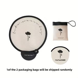 TEMU 휴대용 핸드헬드 접이식 선풍기 + 보관 파우치 - 여름, 여행, 해변, 파티용 컴팩트 수동 냉각 팬 - 무거움 없는 가벼운 선풍기, 야외 행사 및 다양한 용도