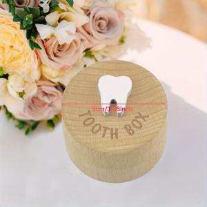 TEMU 1개 3D 나무 조각 치아 요정 상자, 치아 요정 기념품 상자, 귀여운 치아 보관함, 크리스마스, 할로윈, 추수감사절, 새해 선물, 발렌타인데이 선물로 완벽한 선물