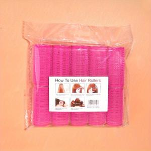 TEMU 10개입 무열 헤어롤러 - 다용도 사이즈 & 컬러 옵션, 일반 머리 타입용 플라스틱 스타일링 도구, 텍스처 그립 표면, 무열 컬링, 매끄러운 마무리, 홈 헤어스타일링