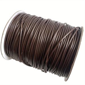 TEMU 150야드 - 80야드/롤 0.5/0.8/1.0/1.5/2.0/2.5mm 갈색 PU 가죽 왁스 로프 목걸이 끈 DIY 비즈 팔찌 매듭 실 팔찌 목걸이 특수 주얼리 로프