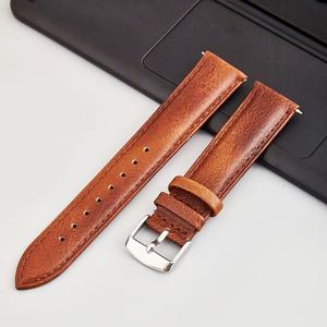 TEMU GFHEYE 퀵 릴리스 시계 밴드 18mm 20mm 22mm 24mm 클래식 소프트 레트로 왁스 가죽 시계줄 남성 여성용 선물