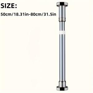 TEMU 헤비 듀티 스테인리스 스틸 싱크대 하단 지지대 - 욕실, 주방 & 발코니 세면대용 조절식 낙하 방지 브래킷 - 녹 방지 금속, 안전한 설치, 세련된 현대적인 디자인, 욕실 설치 | 조절식 브래킷