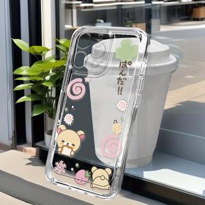 TEMU 아이폰 16, 15, 14, 13, 12, 11 프로 맥스, X, XS, XR, XS 맥스, 7, 8, 6, 6S 플러스용 창의적인 패턴 투명 충격방지 풀바디 TPU 소프트 보호 케이스 - 스타일 카툰 디자인, 친구나 자신을 위한 선물 (7z097283)