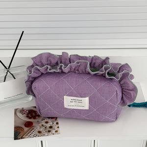 TEMU 세련된 투톤 레이스 체크 디자인의 대용량 동전 지갑. 이동 중 동전을 휴대하고 정리하기에 완벽합니다.