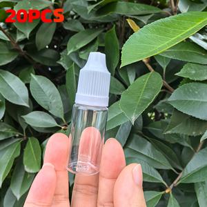 TEMU 20개입 휴대용 슬림 10ML/0.34OZ 에센셜 오일 병 ( 캡 스포이드 포함), 잉크, 화장품, 안료 등 액체 보관에 적합, 프로젝트, 여행, 실험 및 일상 사용에 완벽