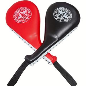 TEMU 이 투피스 복싱 풋 패드는 야외 및 실내 훈련 모두에 적합하며 초보자에게 이상적입니다. 블랙, 레드, 블루 색상으로 제공되며 남녀공용이며 크리스마스, 할로윈과 같은 특별한 날을 위한 훌륭한 선물입니다.