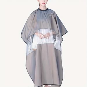 TEMU 투명 창이 있는 전문가용 미용실 헤어 스타일리스트 케이프, 조절 가능한 클로저, 헤어 스타일리스트 및 가정용으로 적합