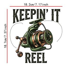 TEMU 낚시 애호가를 위한 독점 제품 - 열전사 패치, 2D 평면 디자인, 다리미 부착 및 세탁 가능, 티셔츠, 청바지, 스웨터, 핸드백, 베개, 쿠션 베개 및 쿠션에 적합