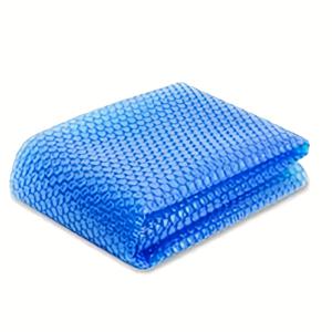 TEMU 200X300CM 직사각형 태양열 풀 커버, 블루 버블 스타일 플로팅 블랭킷, 실내 및 실외 수영장에 적합, 스파/온수 욕조 보일러 가열에 사용 가능, 블루 버블 태양열 풀 커버