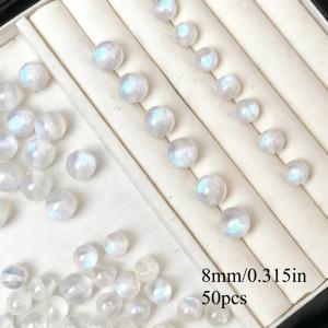 TEMU 회백색 수지 고양이눈석 반짝이는 둥근 루즈 비즈 50개, DIY 주얼리 제작, 목걸이, 팔찌, 귀걸이, 예술품 액세서리, 발렌타인데이 창의적인 선물용으로 적합